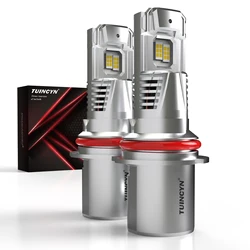 2x High Power 9007 HB5 LED Headlight Mini Size Headlamp 30000LM 6000K Car Lamps Super Bright Plug and Play Car Headlight Bulbs