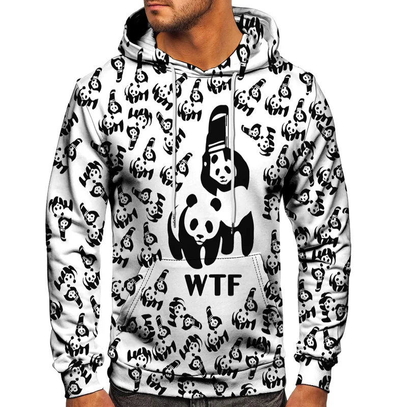 

New 2023 Mens 3D Hoodies Unisex Animal Cute Panda Noodle Print Hooded Sweatshirts Female Pullover Clothing Tracksuit Size S-6XL