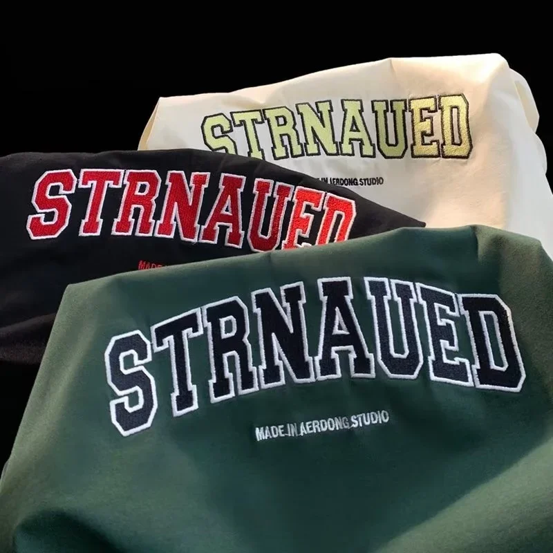 8XL Korean Loose Fit Fashionable Trendy American Retro Letter STR T-shirt Soft Casual Men's Multifunctional Couple Set