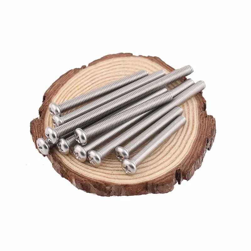 M5 M6 M8 M10 A2 304 Rvs Phillips Ronde Cross Pan Hoofd Schroef