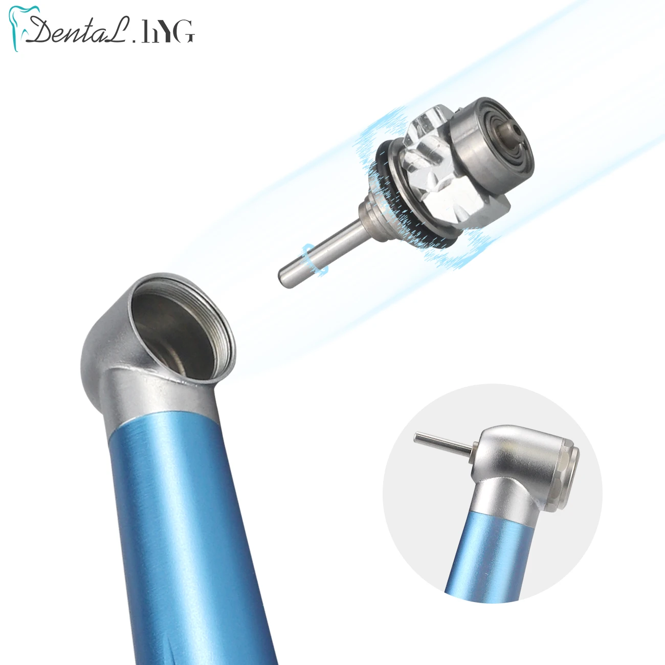 DENTAL High Speed Handpiece Standard Push Button Single Water Spray 2/4 Holes Optional