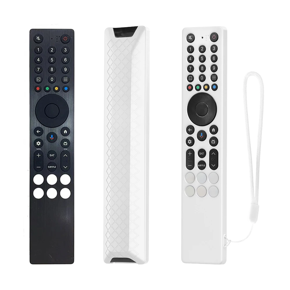 For TCL RC833A Silicone Remote Control Case with Lanyard Drop-Proof RC Cover Anti-Scratch Television RC Shell TV Supplies Tool