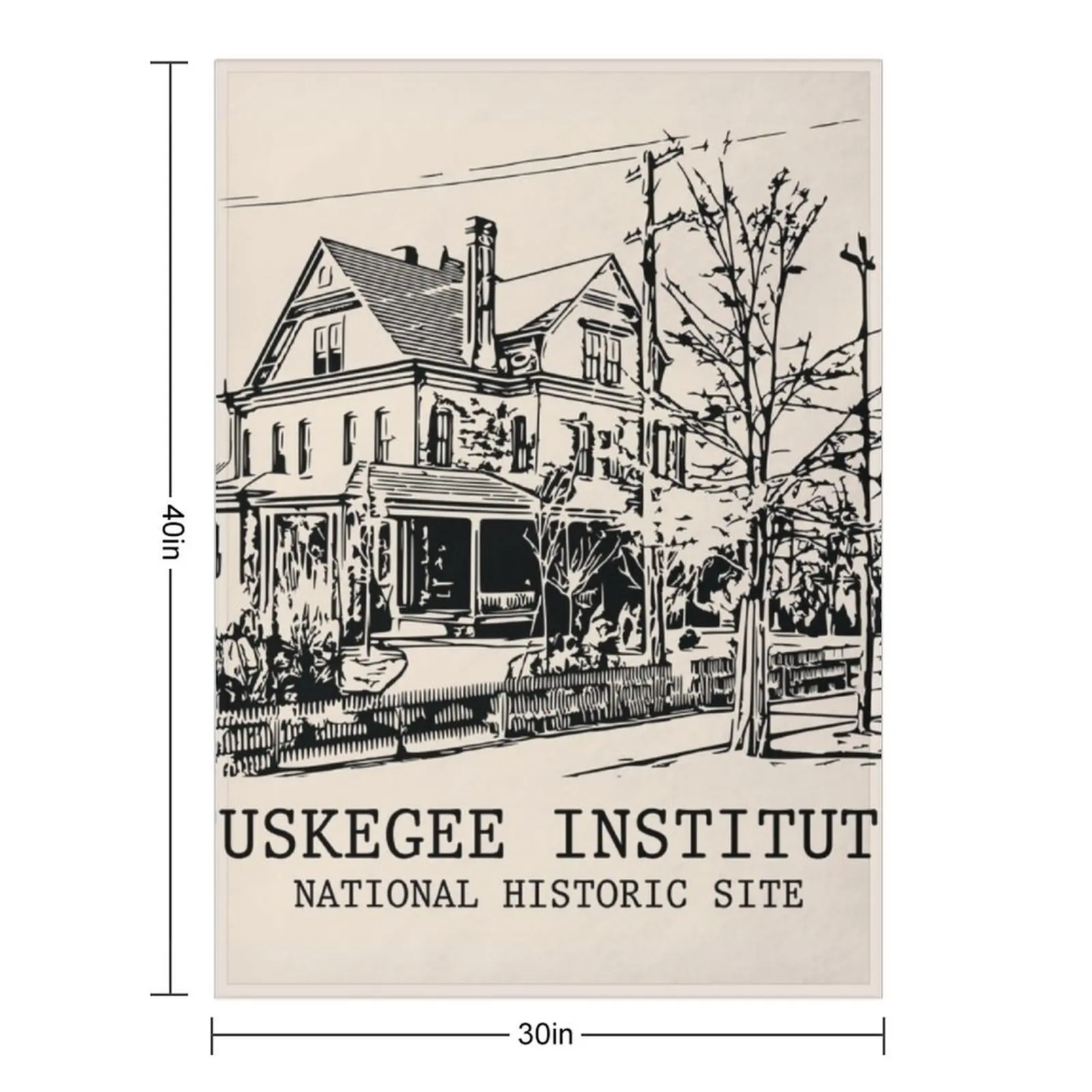 Tuskegee Institute National Historic Site Throw Blanket Designers Decorative Throw blankets and throws Hair Blankets