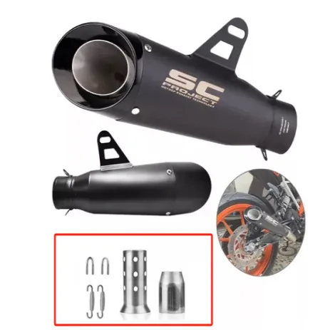 

Little Ninja Z250 300ZX10MT0709 R25R3R6 Fried Street SC Double Layer Motorcycle Exhaust Tail Throat