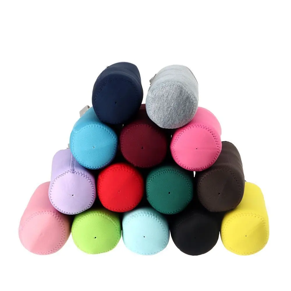 Washable 550/420M Insulated Bottle Cover With Handle Heat‑insulated Water Bottle Sleeve Solid Color Bottle Holder