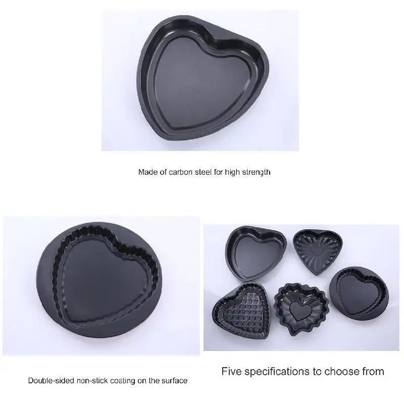 Heart Shape Molds Non Stick DIY Chocolate Fondant Making Molds Bakery Supplies