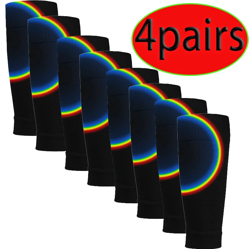 

4 пары компрессионных футбольных ножек, персонализированные компрессионные теплые носки, впитывающие пот носки, спортивные носки для ног