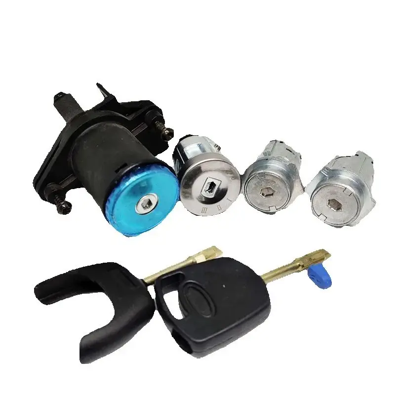 2S61A22050BM 1479660 COMPLETE LOCK SET IGNITION SWITCH LEFT RIGHT DOOR LOCK TRUNK LOCK FOR FORD FIESTA MK5 FUSION (CBK) 2003-