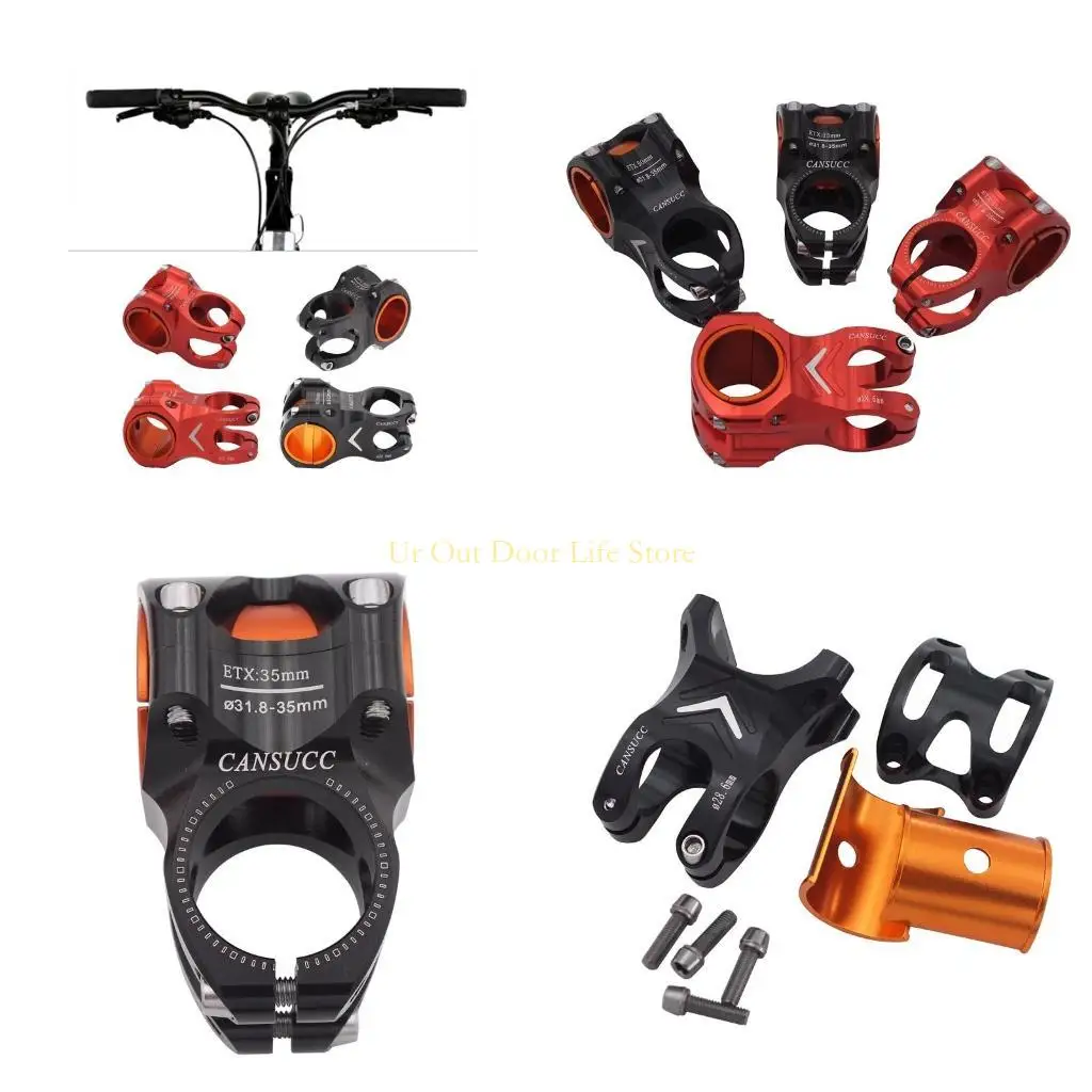 77UF MTB Colorful Downhill Stem Short Handlebar Stem Riser Hollow