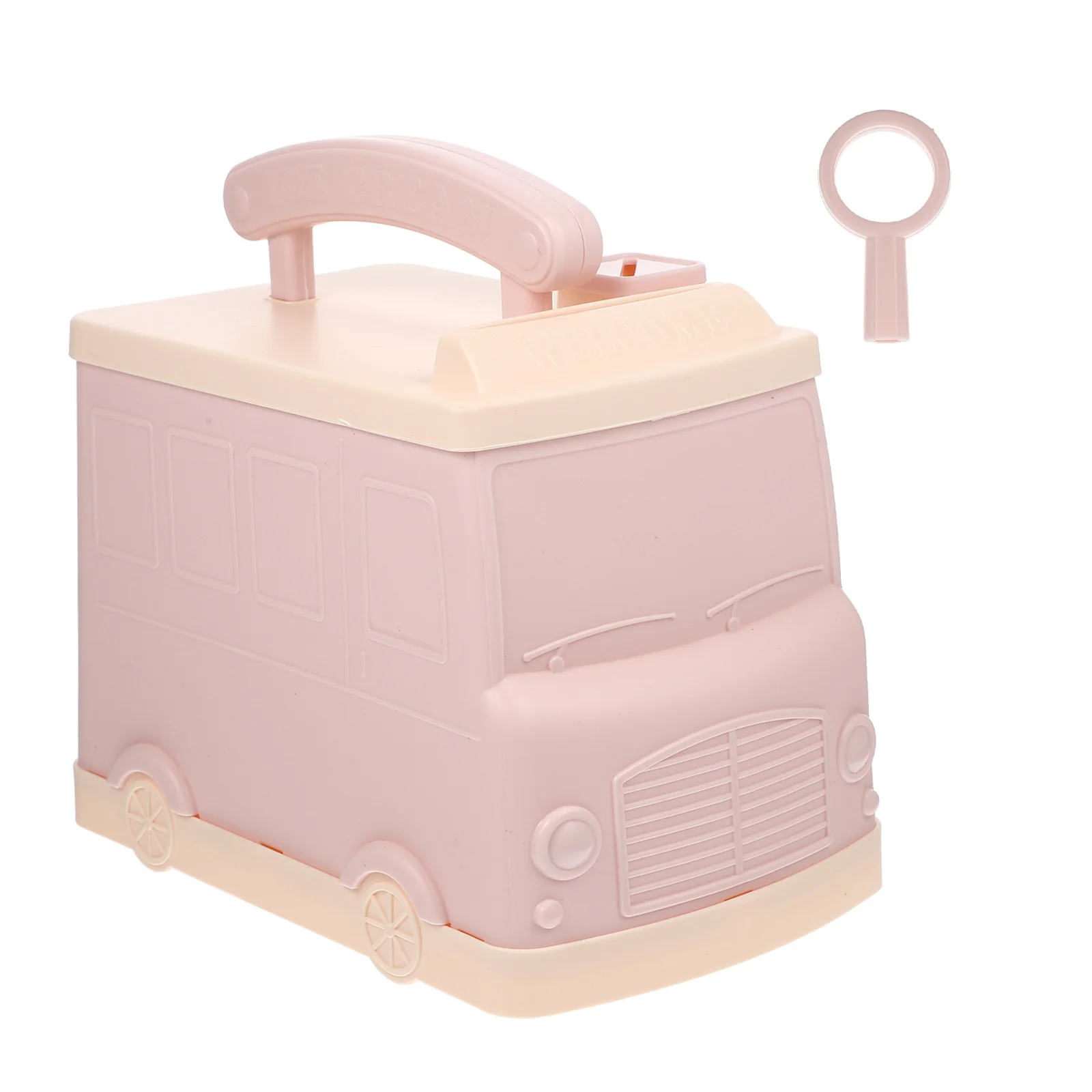 

Cute Car Piggy Bank for Kids Antifall Money Jar Cartoon Ornament Desktop Coin Bank Unique Chic Design Unbreakable Money Jar