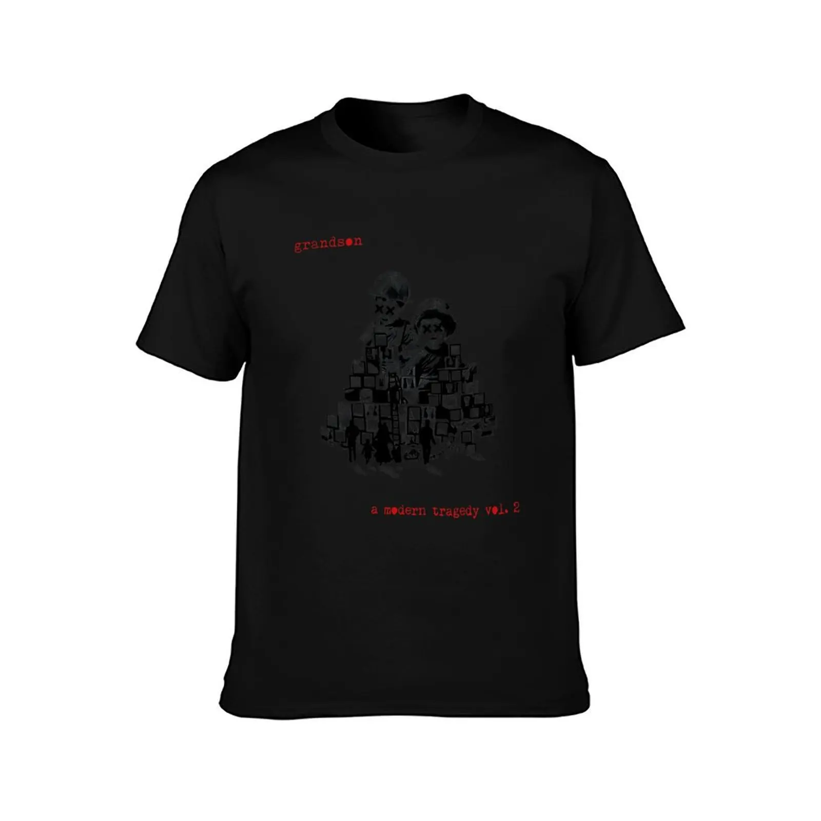 grandson music black T-Shirt Plus Size Gym Sports T-Shirt