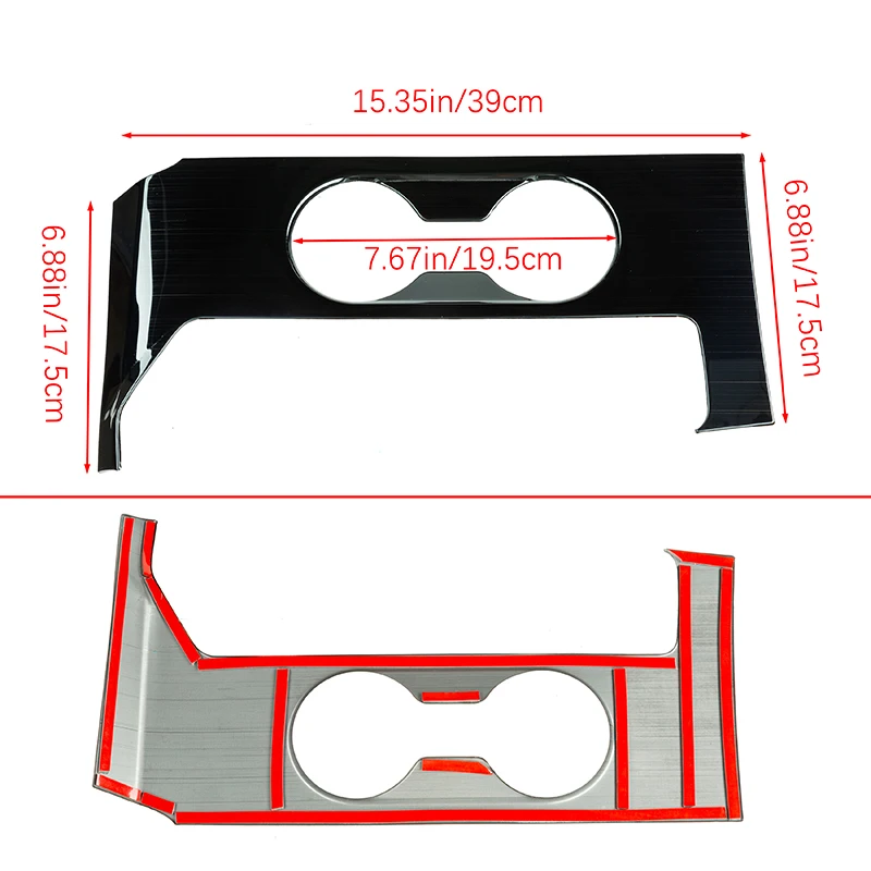 Car Interior Decoration Water Cup Holder Cover Frame Trim Sticker for Nissan Altima 2019 2020 2021 Auto Accessories