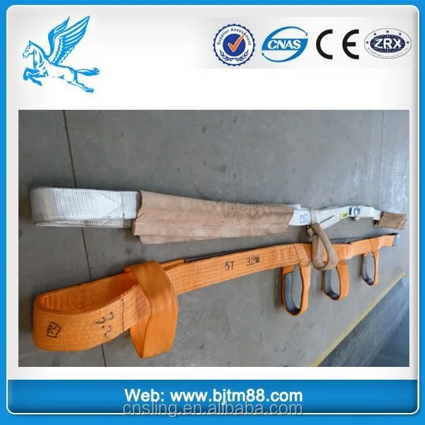Factory Direct 1 Ton to 8 Ton Flat Webbing Glass Lifting Sling/Belt Durable Polyester Material