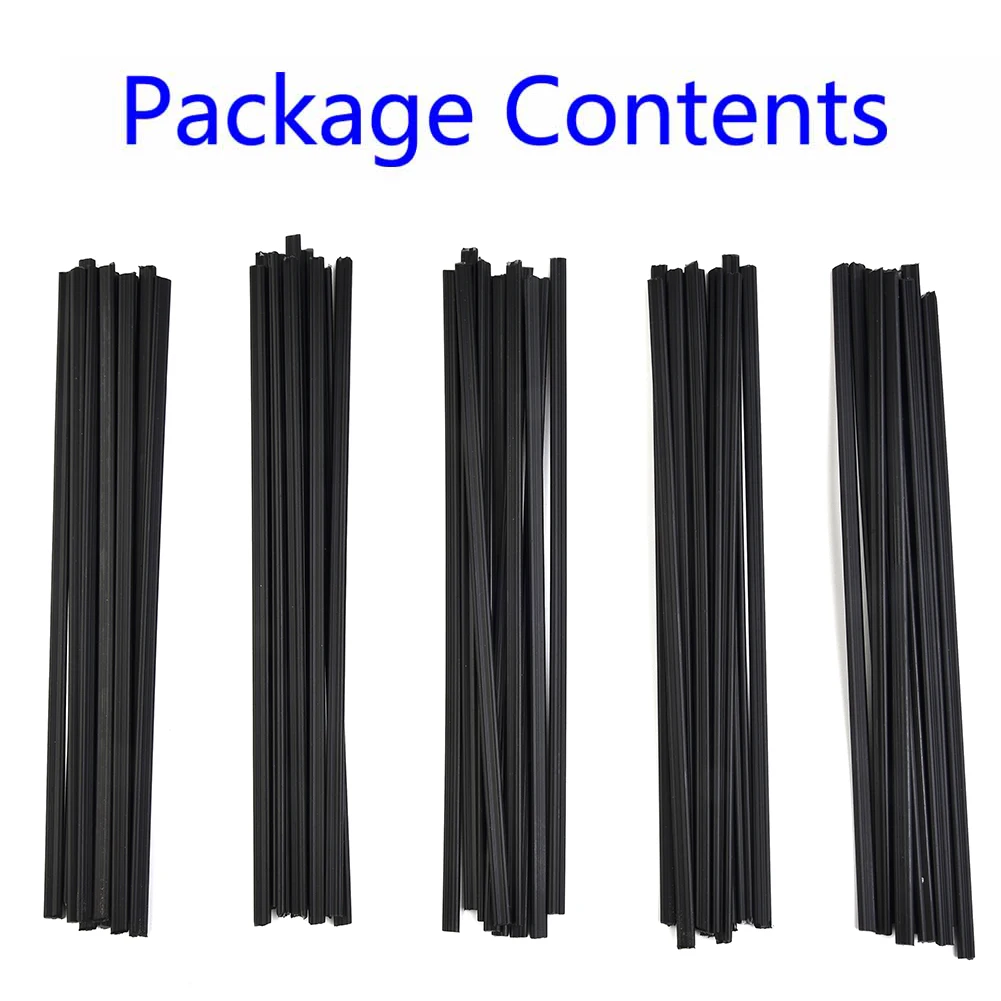 50Pcs 200mm PP Black Plastic Welding Rods Car Bumper Repair Sticks Welder Soldering Tools Low Temperature Brittle Welding Rods