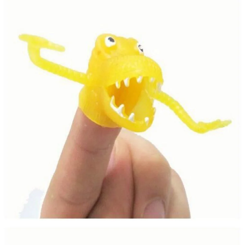 Creative New 10PCS Dinosaur Finger Puppets Toy Hour Kids Funny Dinosaur Toys Pinata Party Favors Plastic Puppets New Color