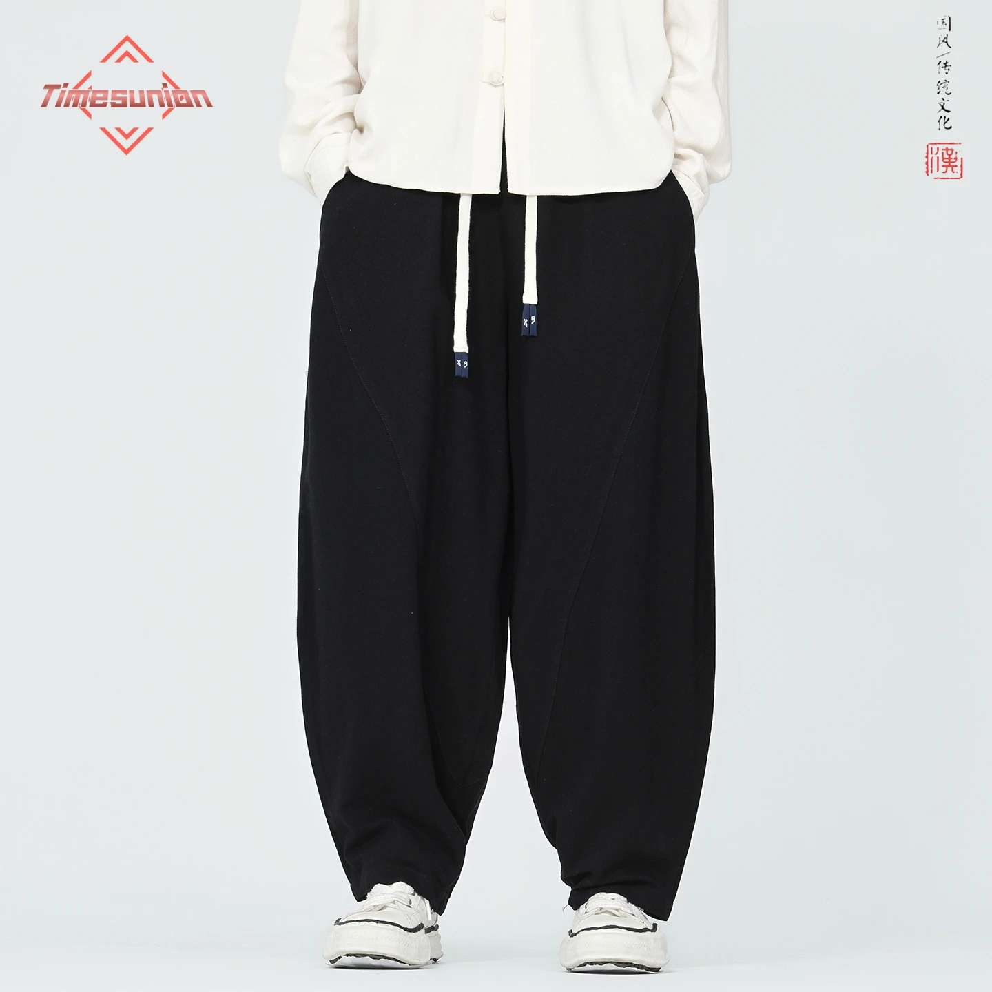 

New Trendy Baggy Pants y2k Clothes Loose Oversized Style Cotton High Quality Jogger Sweatpants Casual Male Trousers