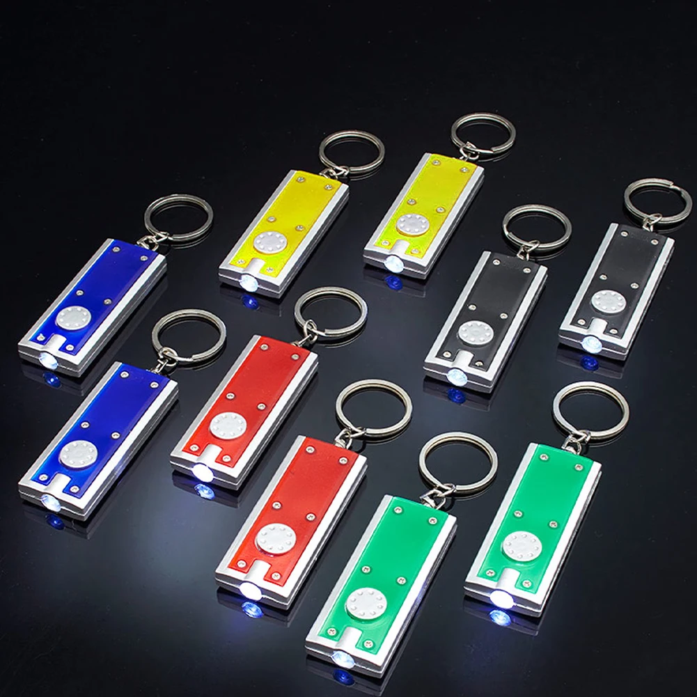 10pcs Ultra Bright For Outdoor Compact Practical Daily Use Portable Home Travel White Light Night Emergency Keychain Flashlight