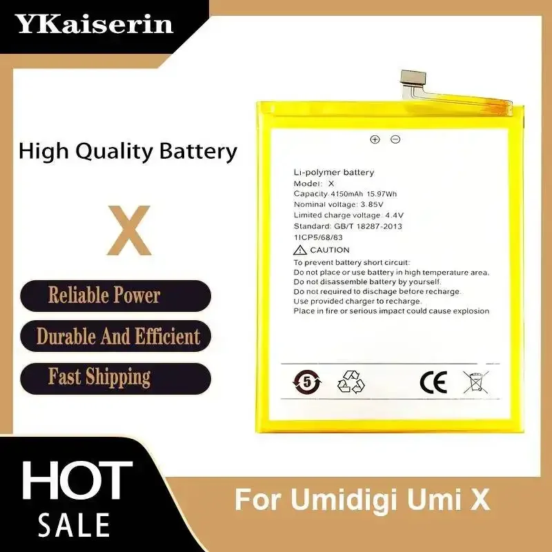 

Rapid Charging 4150Mah Long Lasting Mobile Phone Battery For Umidigi Umi X