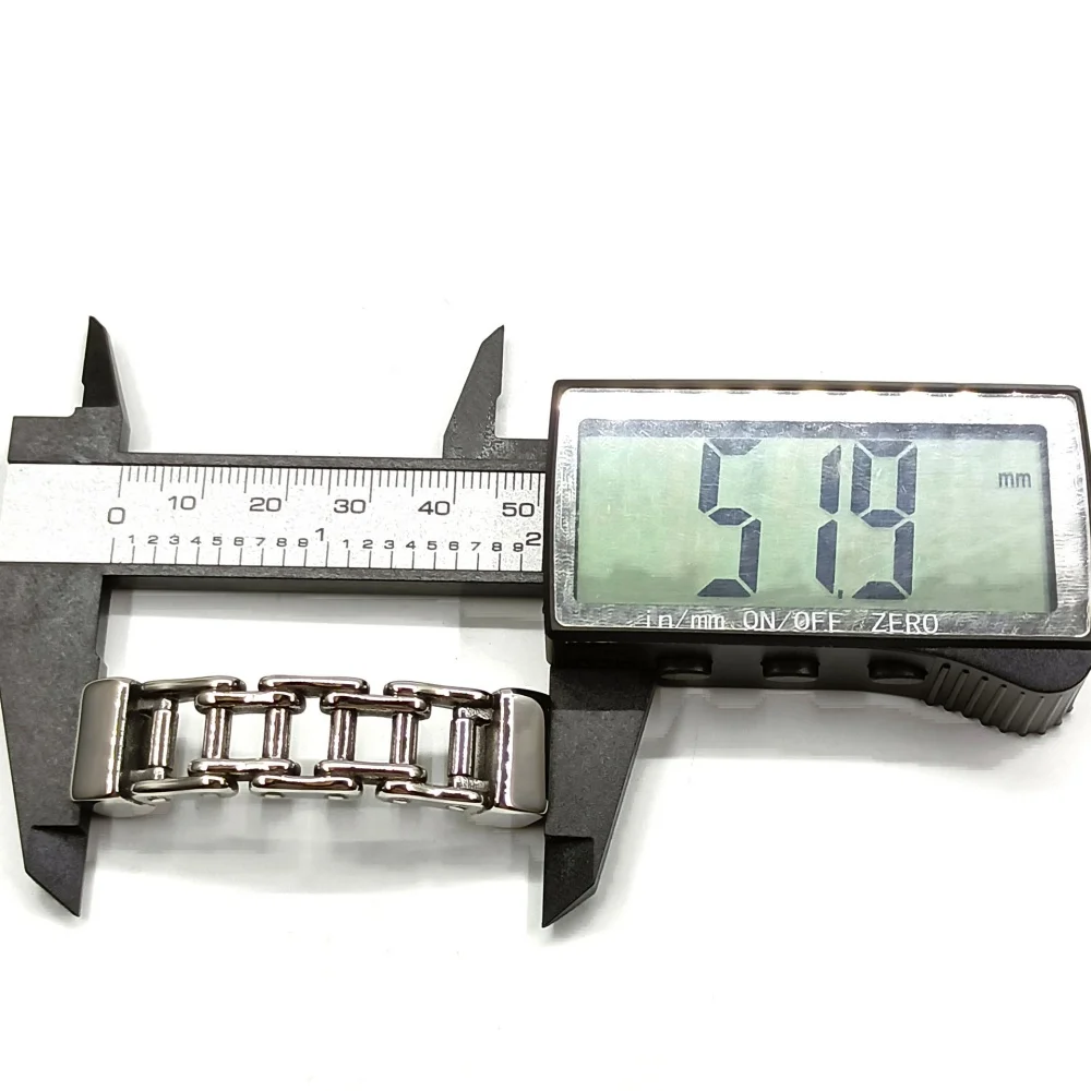 10Pcs 316L Stainless Steel Connectors Punk Motor Chain Connector Hole 12*6mm for DIY Bracelet Findings Jewelry Making Parts