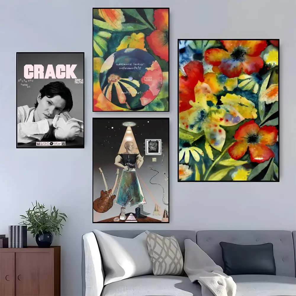 A-Adrianne Lenker Album Poster HD Home Decor Sticky Wall Waterproof Home Living Room Bar Aesthetic Decor