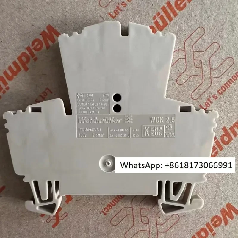 WDK 2.5 Weidmuller WDU series double-layer bolt type European terminal block 102150000050PCS