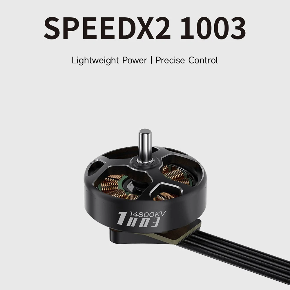 GEPRC SPEEDX2 1003 14800KV 모터, DarkStar16 1.6인치에서 2인치 FPV 드론용 브러시리스 모터 액세서리, 7.4V 입력 전압