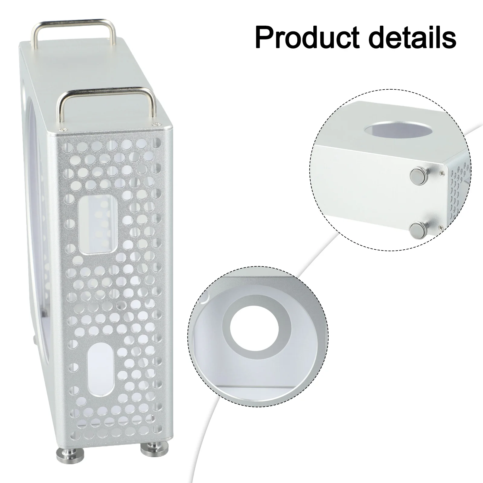 For Mac Mini M4M4Pro Aluminum Alloy Vertical Stand with Elevated Design Improving Cooling and Secure Device Handling