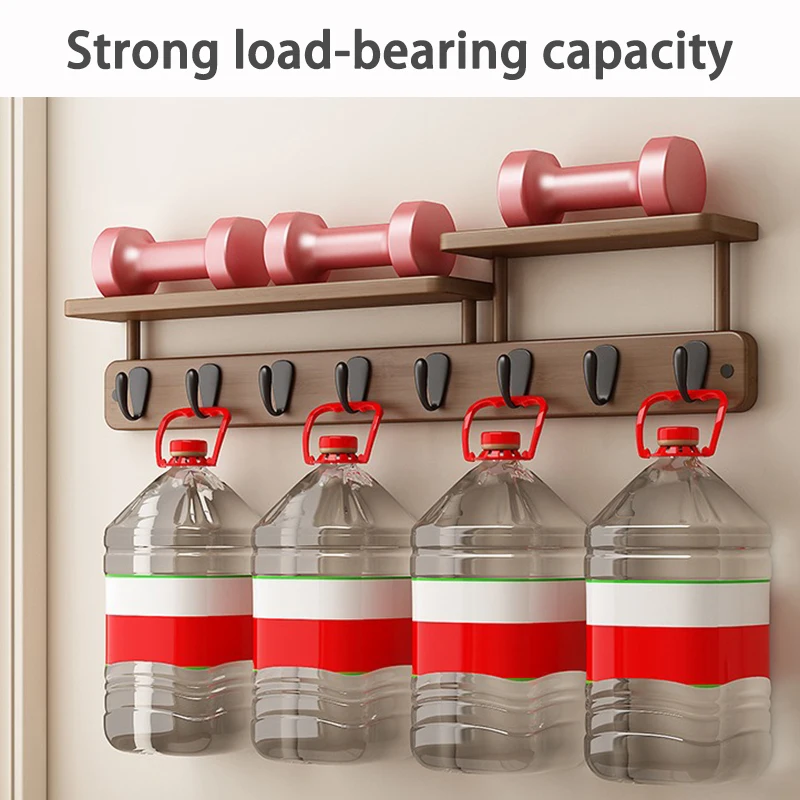 Bambus Wandgarderobe Aufbewahrung Kleiderbügel Garderobe Wohnzimmer Organizer Kleiderregal Minimalistischer Kleiderbügel Display Möbel