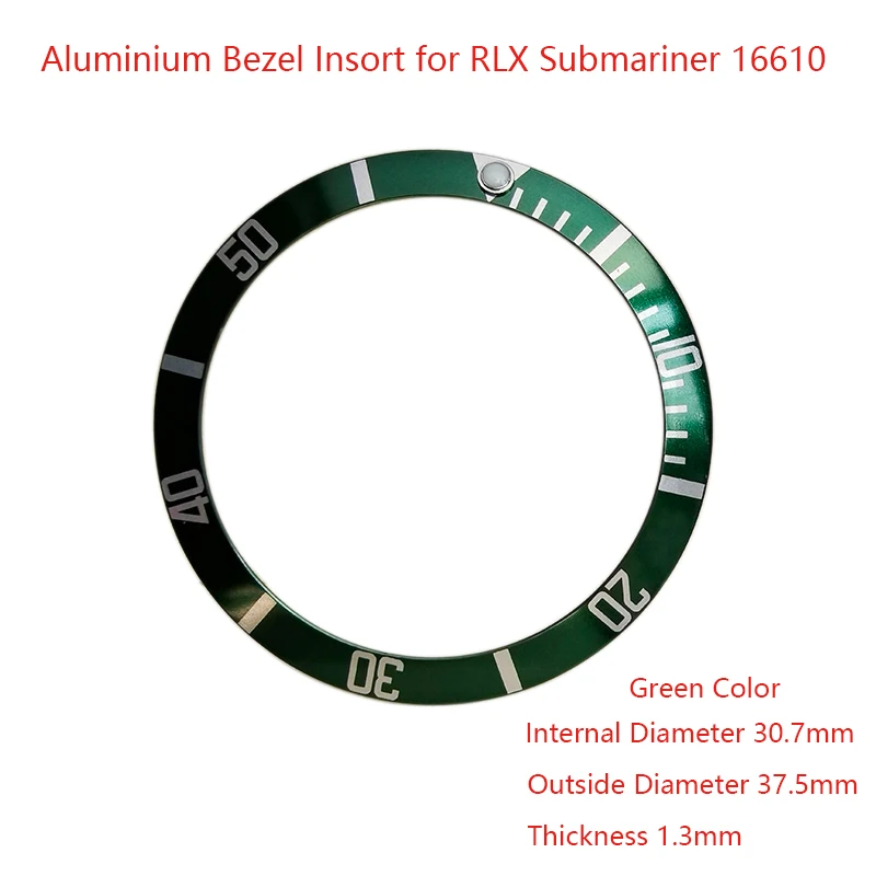 Aluminium Bezel Insert For RLX Submariner 16610, Watch Parts