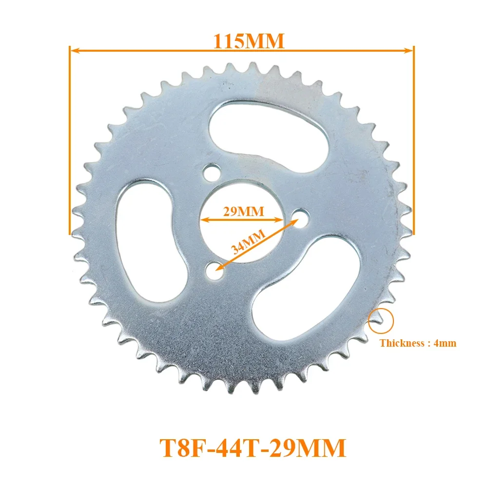 T8F Chain Rear Sprocket 35 44 54 64 74 Tooth 35T 44T 54T 64T 74T Mini Moto ATV Quad Dirt Pit Pocket Bike Cross 47cc 49cc Parts