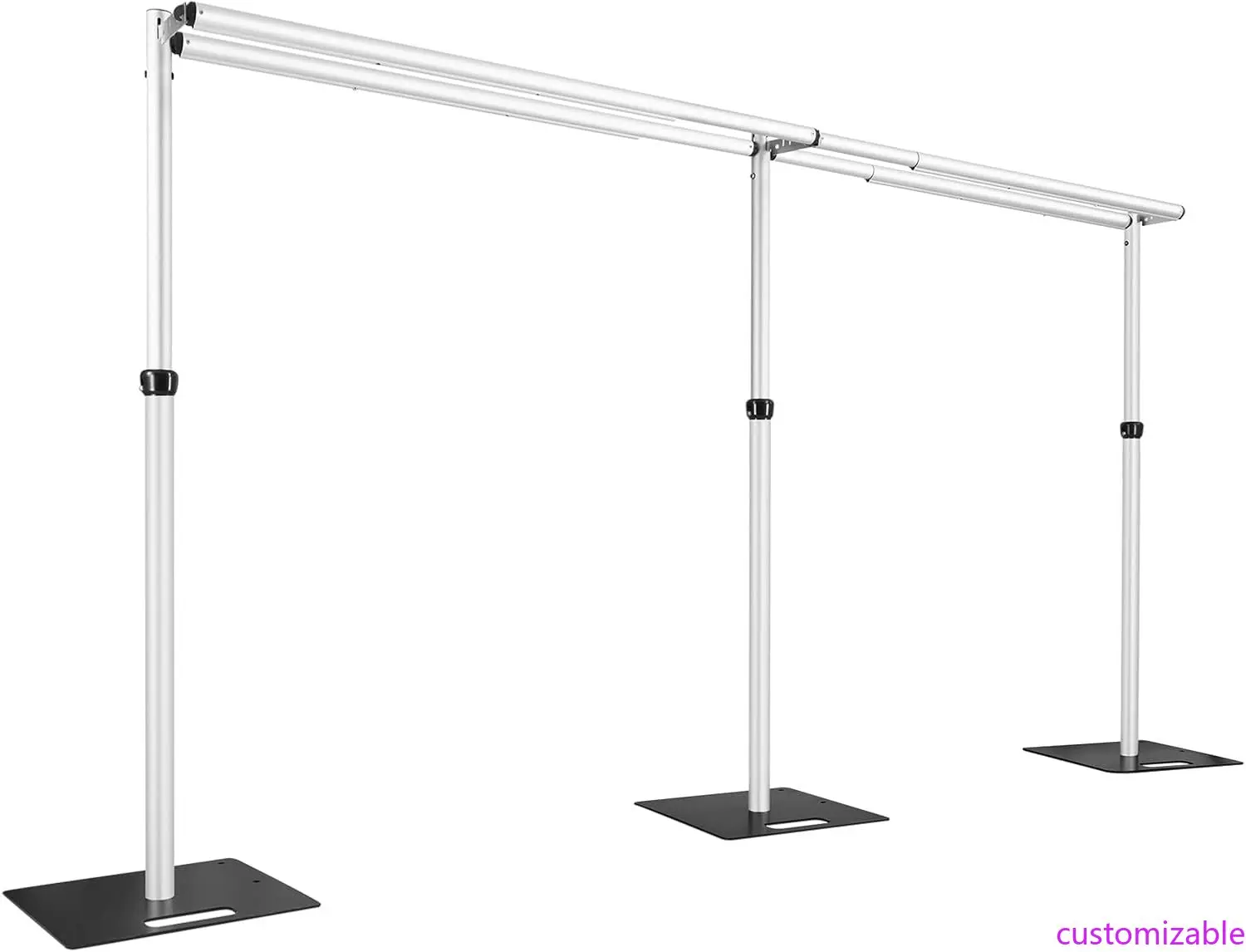 

Сверхмощная подставка для фона, комплект двойной перекладины 10x20 футов и подставки для драпировки, регулируемая подставка для баннера, задняя подставка