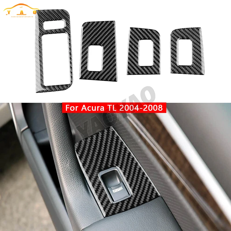 

Car Sticker For Honda Acura TL 2004 2005 2006 2007 2008 Car Window Lift Button Panel Cover Trim Accessories