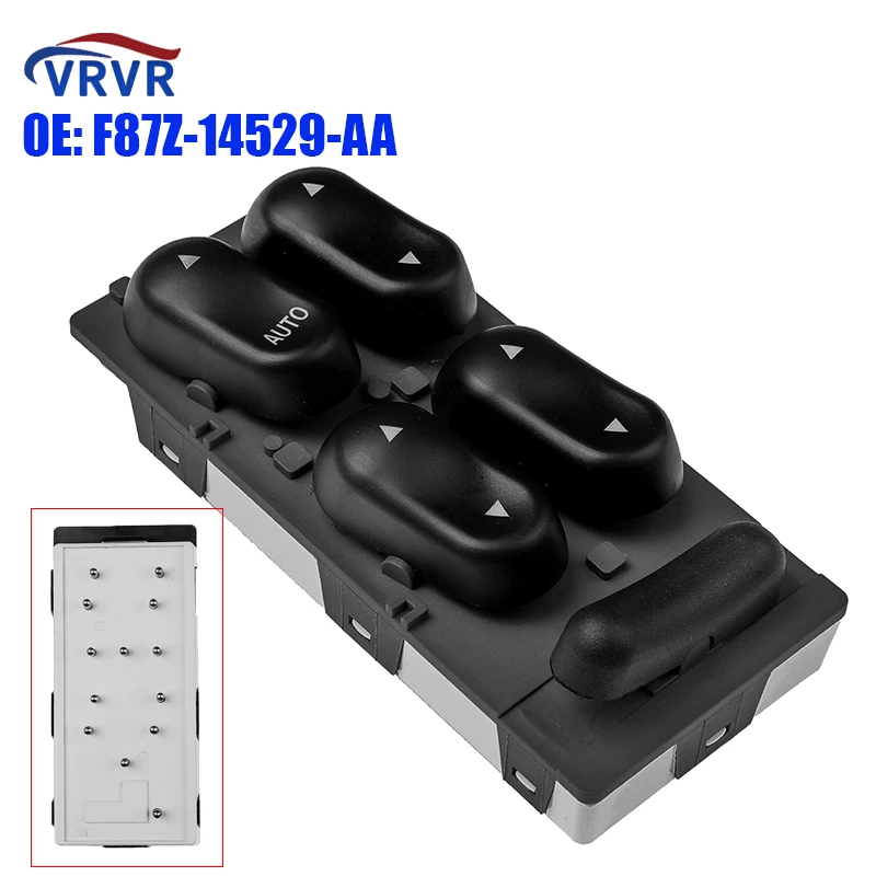 Vrvr F87Z-14529-AA 13 pins fenster master switch f87z14529aa für ford explorer bergsteiger quecksilber grand marquis sable taurus