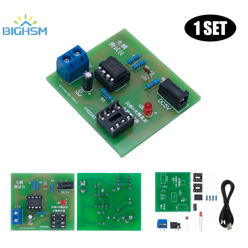 1 ชุด OPTOCOUPLER Tester ชุดการประยุกต์ใช้ Circuit Board ฝึกเชื่อม DIY อิเล็กทรอนิกส์ผลิตภัณฑ์ประกอบอะไหล่