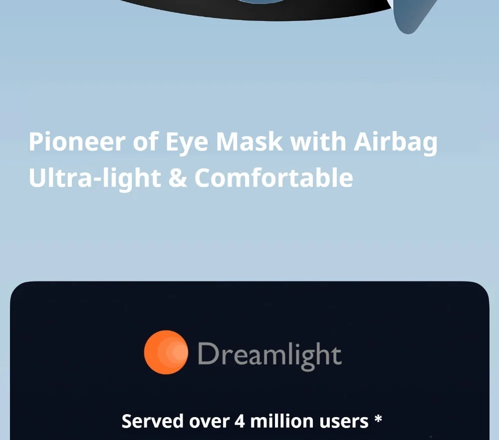 Neue Dreamlight 4S Pro Memory Foam Augenmaske mit Vollschattierung für Entspannung und Schlaf, Lichtblockierend für Besseren Schlaf, Weiche Augenmaske aus Reiner Seide – Detail 2