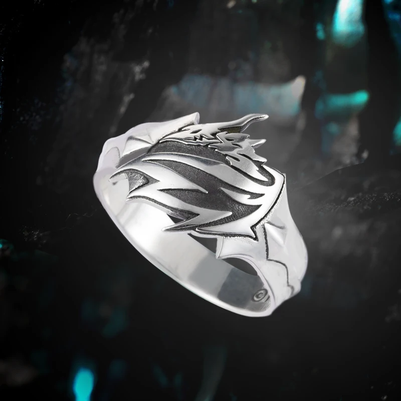 Fate Apocrypha-Anillo de Anime de Plata de Ley 925, sable, Sieg, Mordred, figura de acción, Fate, Grand Order, FGO, regalo de Cosplay