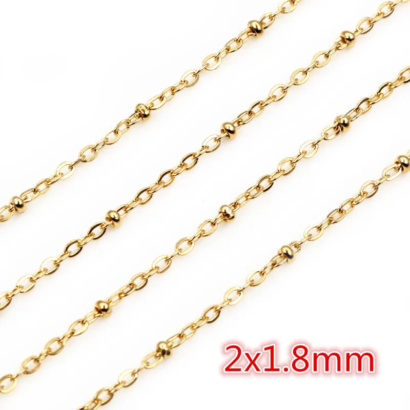 Never Fade Stainless Steel Gold Plated Necklace Chains