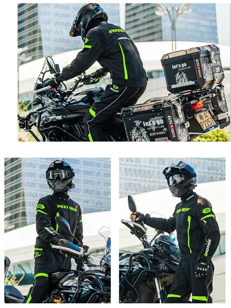 

Motorcycle Riding Suit Four Season Racing Sets Breathable Rainproof Warm Moto Jacket and Pants Джерси Для Мотокросса