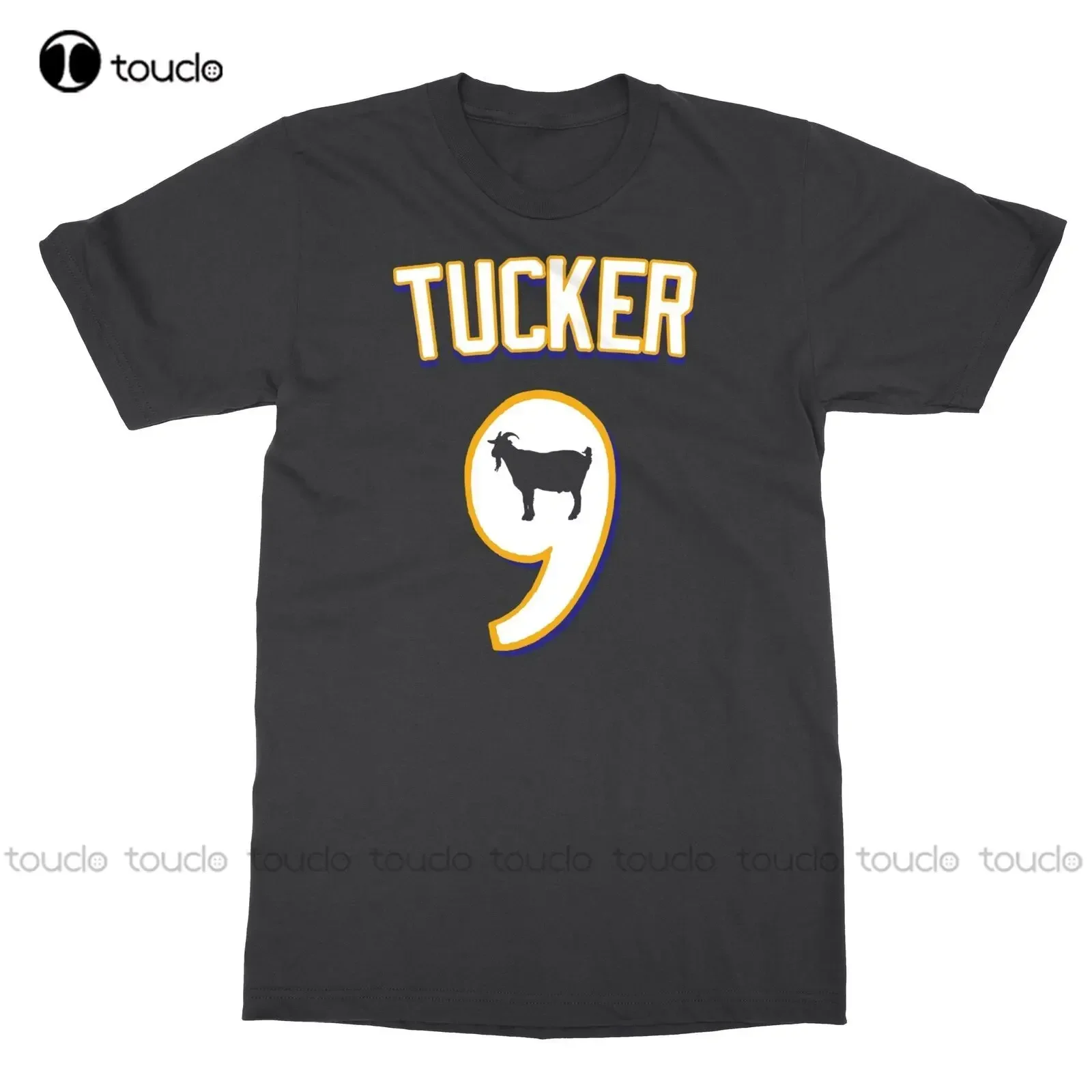 Justin Tucker Goat Baltimore Football Men'S T-Shirt Hip Hop Shirts For Men Custom Aldult Teen Unisex Digital Printing Tee Shirt