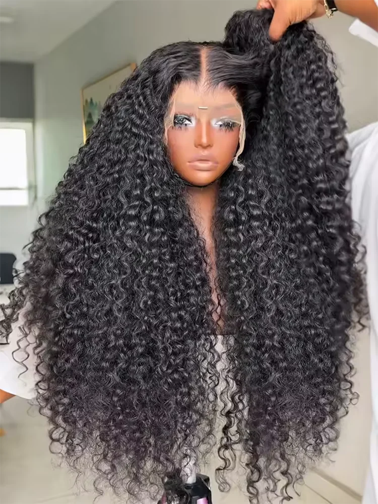 

40 46 Inch 13x6 HD Deep Wave Lace Frontal Human Hair Wigs 300% Brazilian 13x4 Water Wave Lace Front Wigs Curly Human Hair Wigs