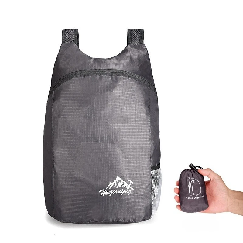 Mochila Plegable de Doble Asa, Resistente al Agua, a la Humedad y al Desgaste, Portátil, para Excursiones y Escalada al Aire Libre