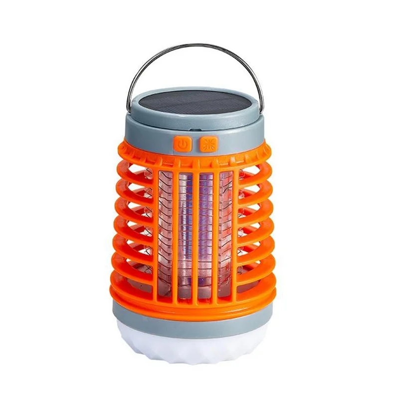 

Hanging LED Mosquito Lamp Electric Fly Repeller Indoor Light Bug Zapper USB Rechargeable Outdoor Hiking Lantern.Orange