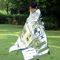 Emergency Blanket Outdoor Survive First Aid Military Rescue Kit Windproof Waterproof Foil Thermal Blanket For Camping
