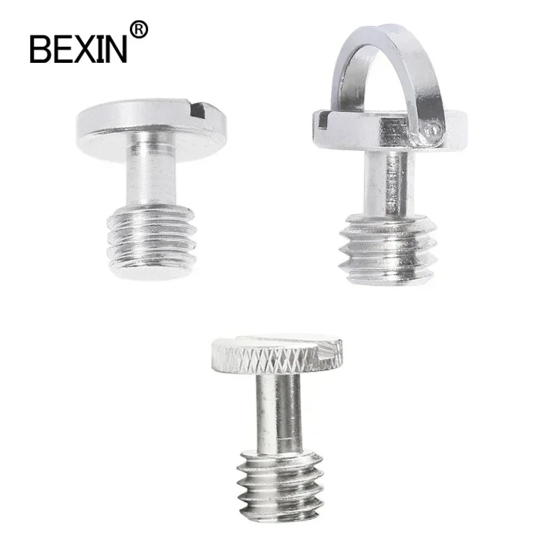 Sekrup kamera besi 3/8 "sekrup dudukan cepat lepas untuk kamera dslr tripod kepala bola monopod pelat pelepas cepat