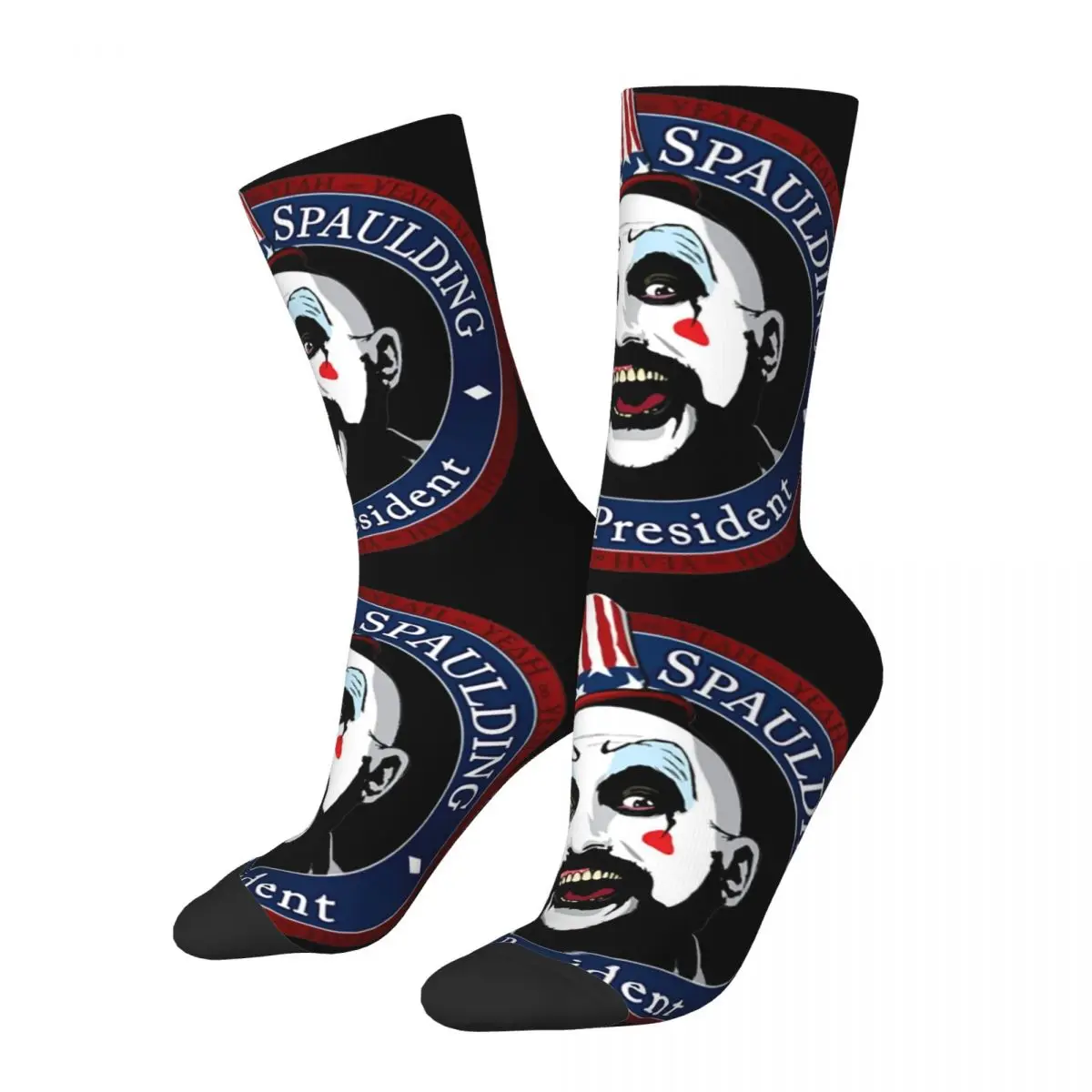 

Men Captain Spaulding For President Socks Super Soft Funny Happy Funny Socks Crazy Merch Middle TubeSocks Best Gift Idea