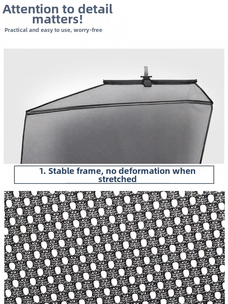 For car Retractable Car Window Sun Shade UV Protection Rear Window Curtain Heat Insulation Privacy Screen Universal