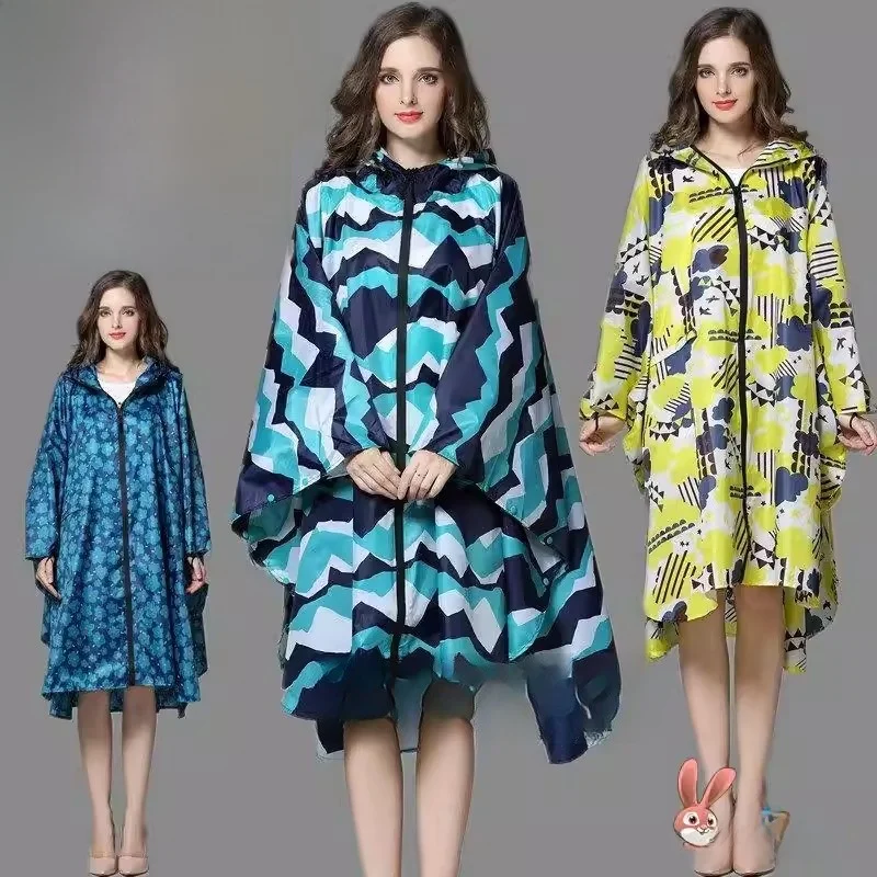 

Unisex Fashionable Cowl Neck Raincoat Windbreaker Motorcycle Style Non-Disposable Vehicle Cover Breathable Lightweight