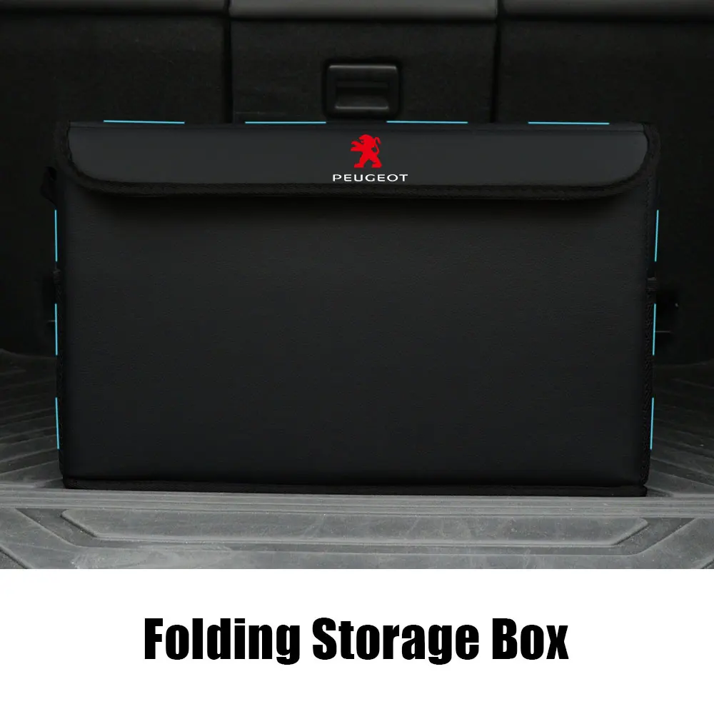 Car Storage Box Trunk Large Capacity Organization Bag Auto Accessories For Peugeot 107 206 207 208 307 308 2008 3008 4008 408 GT