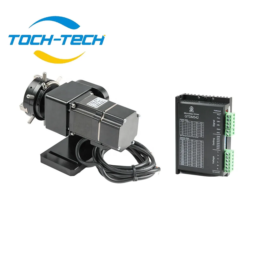 TochTech Laser Spare Parts Three Chuck Head D65 Rotary For Laser Marking Machine