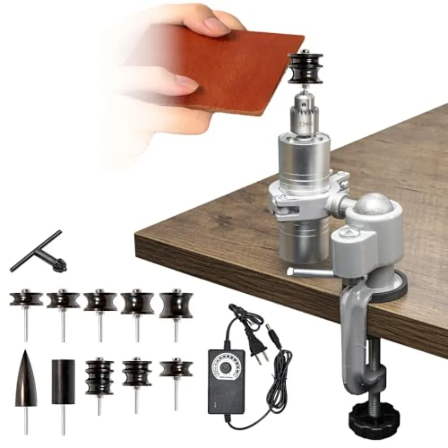 

Leather Polishing Machine Leather Edge Burnishing Machine Electric Leather Edge Burnisher Polisher Tool 0pcs Leather Burnisher
